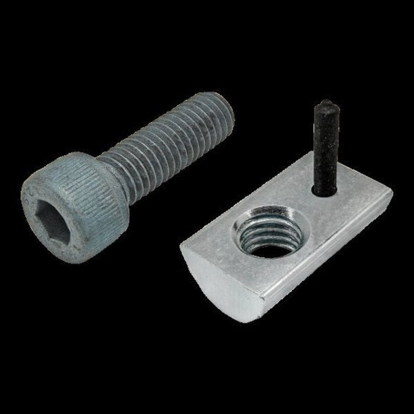 M8-1.25 Socket Head Cap Screw, Blue Zinc Plated Steel, 25 mm Length