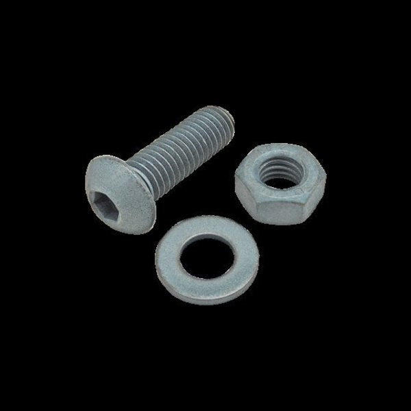 M8-1.25 Socket Head Cap Screw, Blue Zinc Plated Steel, 25 mm Length
