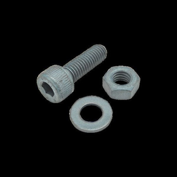 M8-1.25 Socket Head Cap Screw, Blue Zinc Plated Steel, 25 mm Length