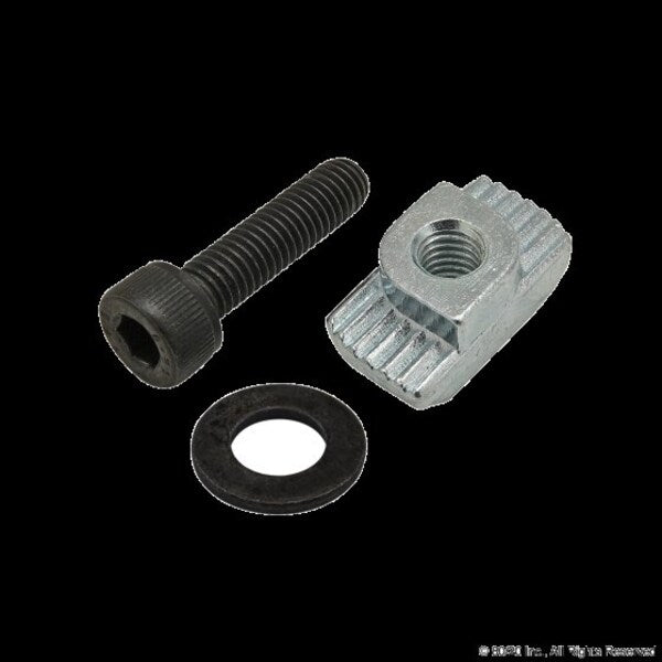 M5 Socket Head Cap Screw, Black Zinc Plated Steel, 20 mm Length