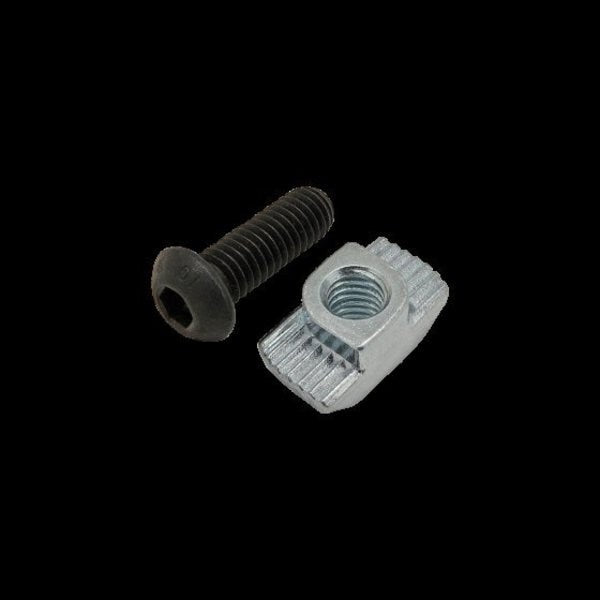 M6 Socket Head Cap Screw, Black Zinc Plated Steel, 18 mm Length