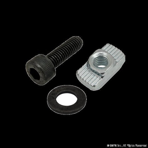 M5 Socket Head Cap Screw, Black Zinc Plated Steel, 16 mm Length