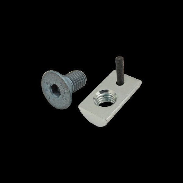 M8-1.25 Socket Head Cap Screw, Blue Zinc Plated Steel, 16 mm Length