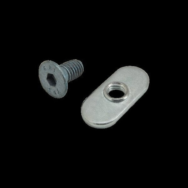M6-1.00 Socket Head Cap Screw, Blue Zinc Plated Steel, 12 mm Length