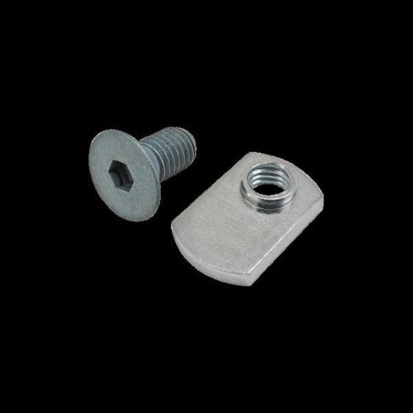 M8-1.25 Socket Head Cap Screw, Blue Zinc Plated Steel, 16 mm Length