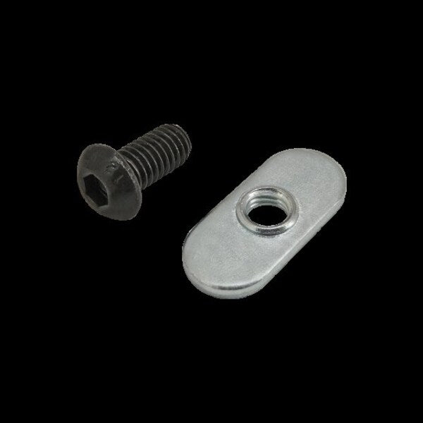 M6-1.00 Socket Head Cap Screw, Blue Zinc Plated Steel, 12 mm Length