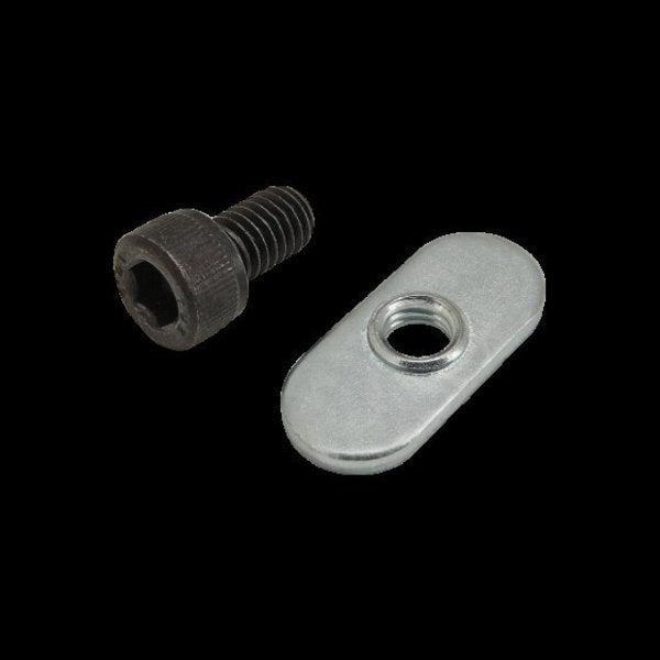 M6-1.00 Socket Head Cap Screw, Blue Zinc Plated Steel, 10 mm Length