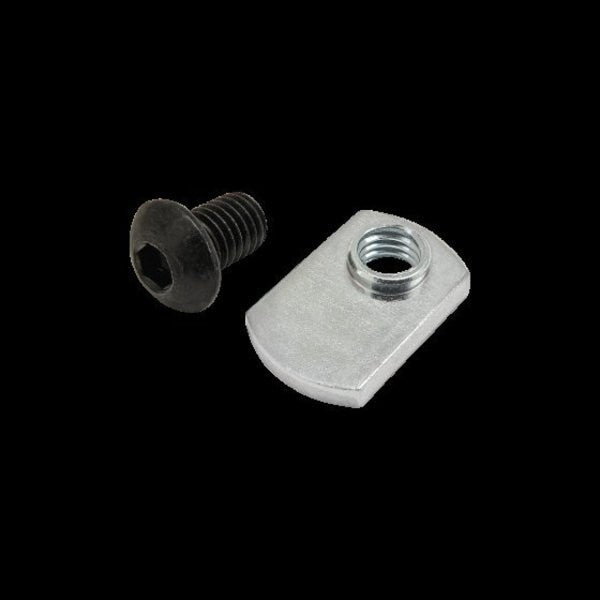 M8-1.25 Socket Head Cap Screw, Balck Zinc Plated Steel, 12 mm Length