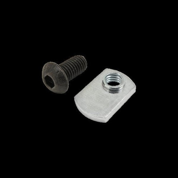 M8-1.25 Socket Head Cap Screw, Black Zinc Plated Steel, 16 mm Length
