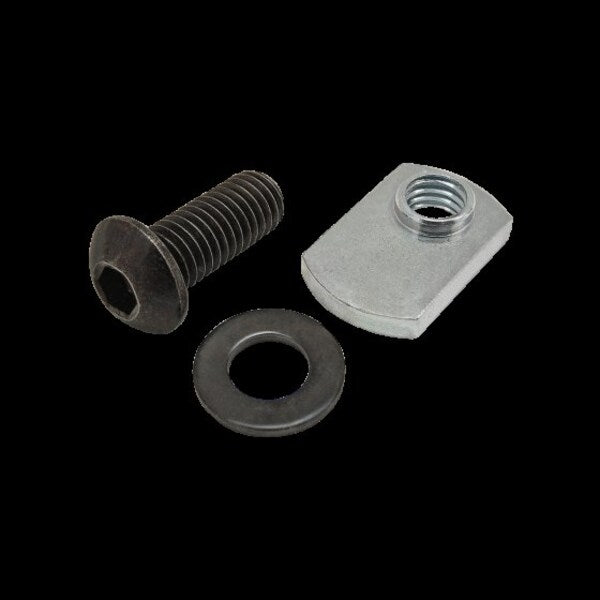 M8-1.25 Socket Head Cap Screw, Black Zinc Plated Steel, 20 mm Length