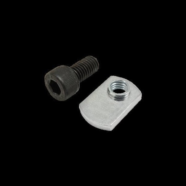 M8-1.25 Socket Head Cap Screw, Black Zinc Plated Steel, 16 mm Length