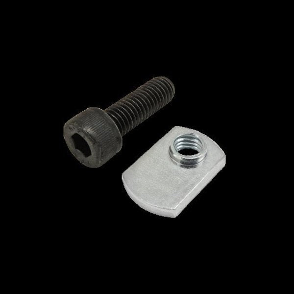 M8-1.25 Socket Head Cap Screw, Blue Zinc Plated Steel, 25 mm Length