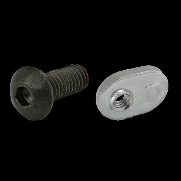 M4-0.70 Socket Head Cap Screw, Black Zinc Plated Steel, 10 mm Length
