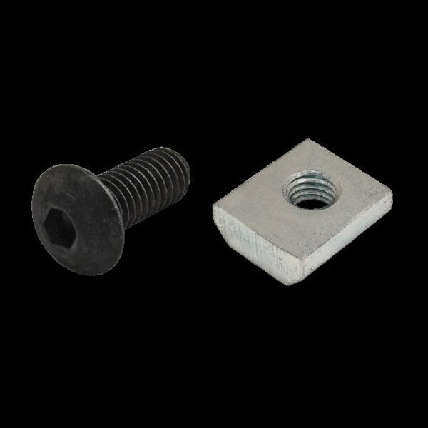 M5-0.80 Socket Head Cap Screw, Black Zinc Plated Steel, 12 mm Length