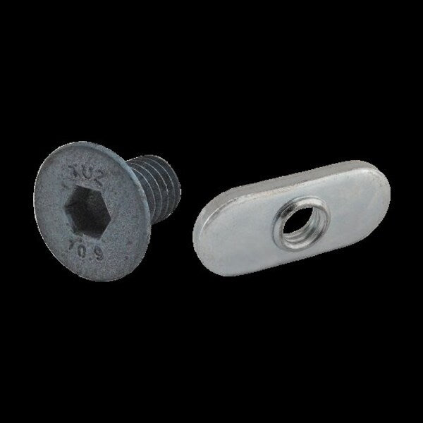 M6-1.00 Socket Head Cap Screw, Blue Zinc Plated Steel, 10 mm Length