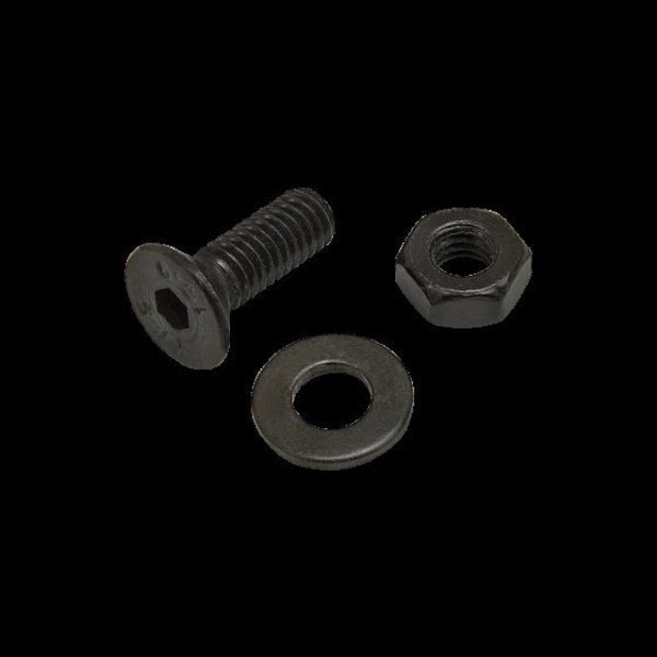 M4-0.70 Socket Head Cap Screw, Black Zinc Plated Steel, 12 mm Length