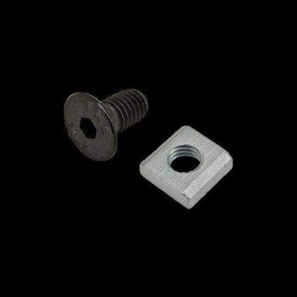 M5-0.80 Socket Head Cap Screw, Black Zinc Plated Steel, 10 mm Length