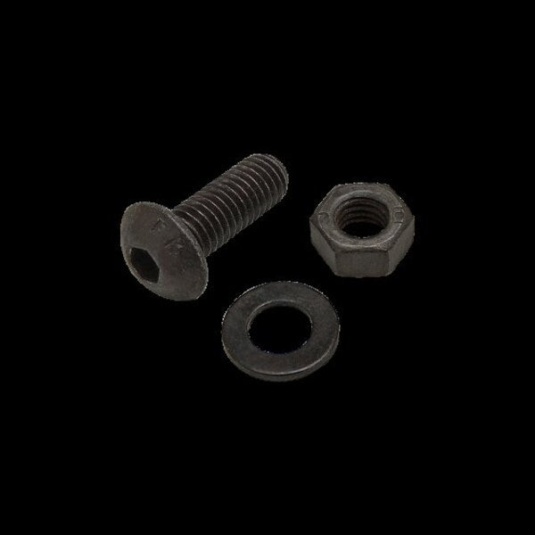 M5-0.80 Socket Head Cap Screw, Black Zinc Plated Steel, 14 mm Length
