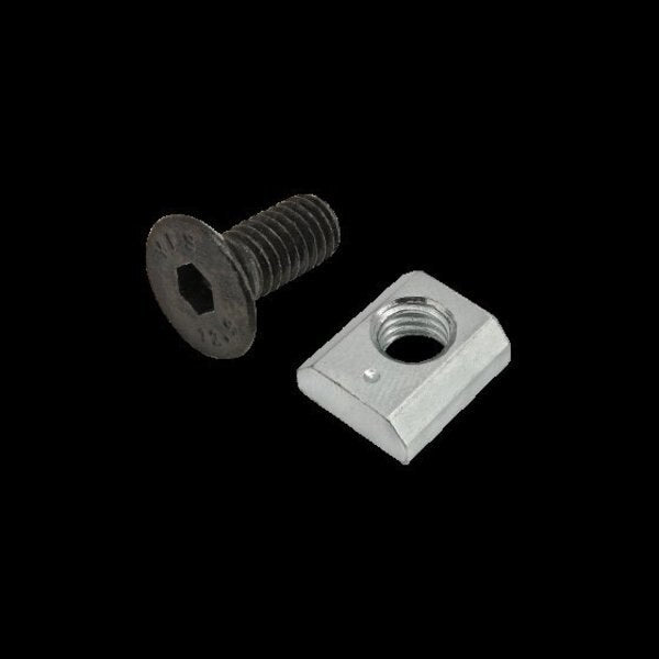 M6-1.00 Socket Head Cap Screw, Black Zinc Plated Steel, 14 mm Length