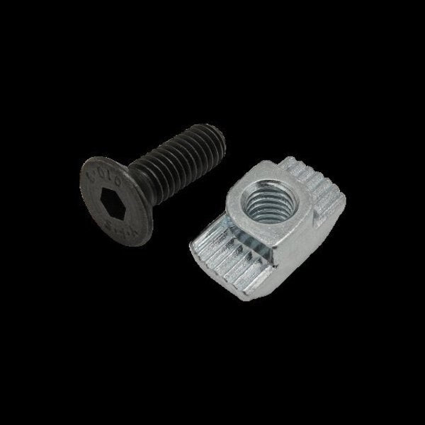 M6-1.00 Socket Head Cap Screw, Black Zinc Plated Steel, 18 mm Length