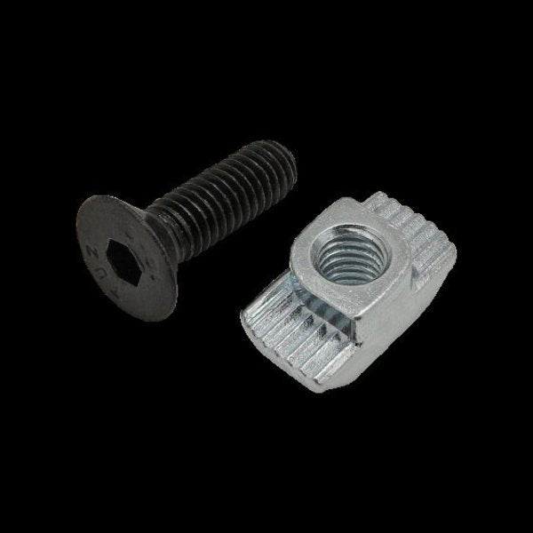 M6-1.00 Socket Head Cap Screw, Black Zinc Plated Steel, 20 mm Length