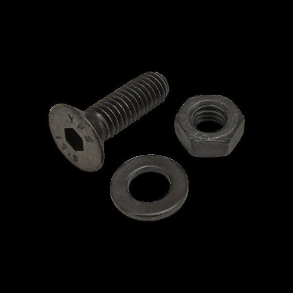 M6-1.00 Socket Head Cap Screw, Black Zinc Plated Steel, 20 mm Length