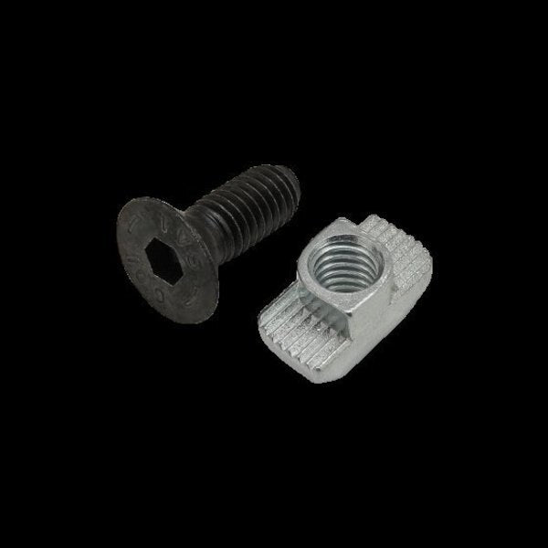 M6-1.00 Socket Head Cap Screw, Black Zinc Plated Steel, 16 mm Length