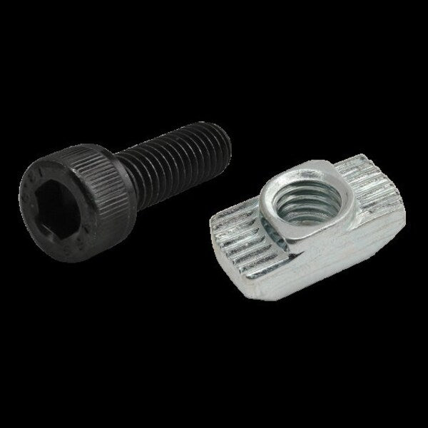 M6-1.00 Socket Head Cap Screw, Black Zinc Plated Steel, 18 mm Length