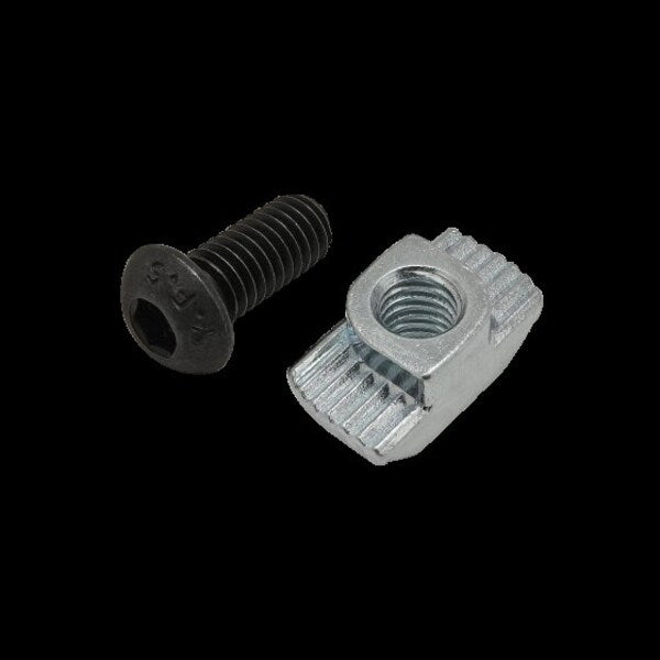 M6-1.00 Socket Head Cap Screw, Black Zinc Plated Steel, 14 mm Length