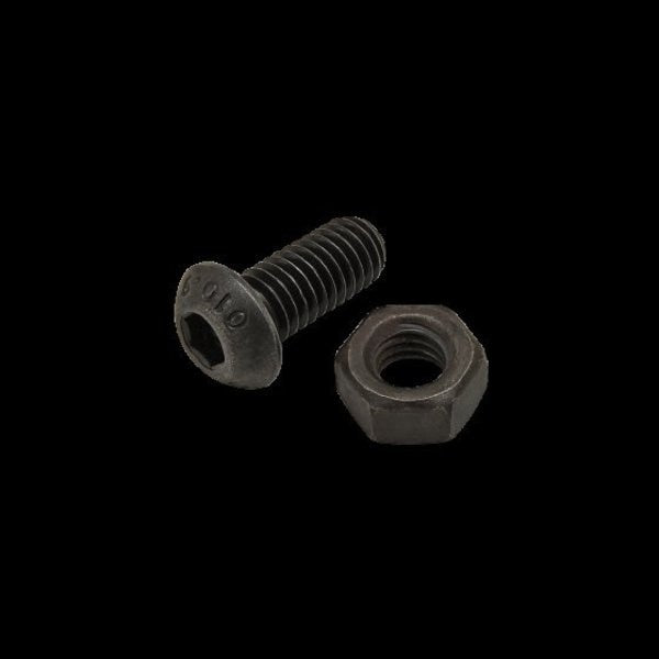 M6-1.00 Socket Head Cap Screw, Black Zinc Plated Steel, 14 mm Length