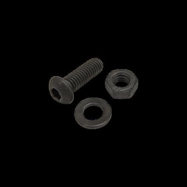 M6-1.00 Socket Head Cap Screw, Black Zinc Plated Steel, 18 mm Length
