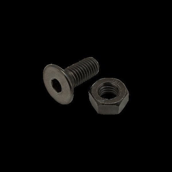 M8-1.25 Socket Head Cap Screw, Black Zinc Plated Steel, 20 mm Length