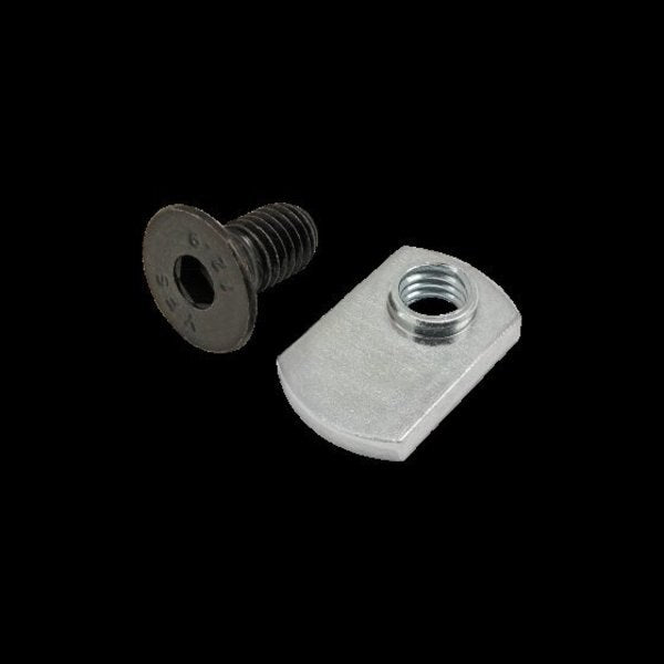 M8-1.25 Socket Head Cap Screw, Black Zinc Plated Steel, 16 mm Length
