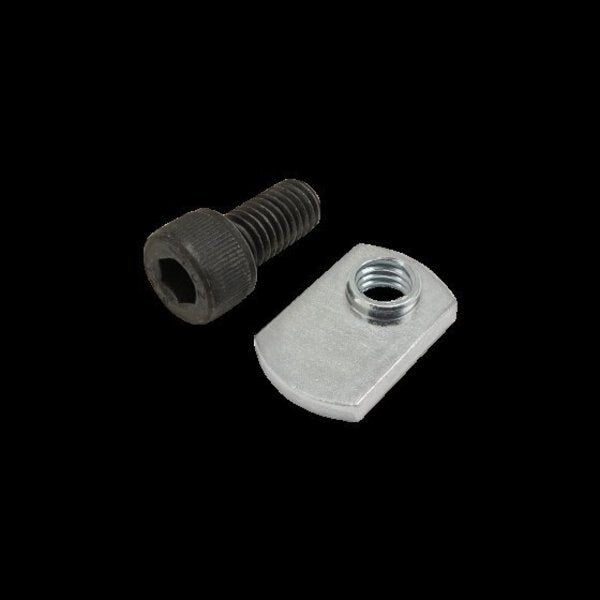M8-1.25 Socket Head Cap Screw, Black Zinc Plated Steel, 16 mm Length