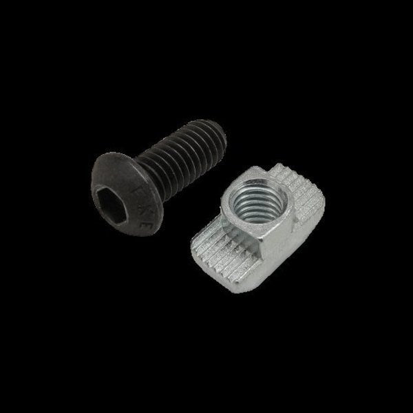 M6-1.00 Socket Head Cap Screw, Black Zinc Plated Steel, 14 mm Length