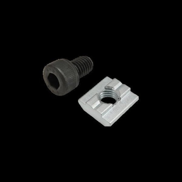 M8-1.25 Socket Head Cap Screw, Blue Zinc Plated Steel, 12 mm Length