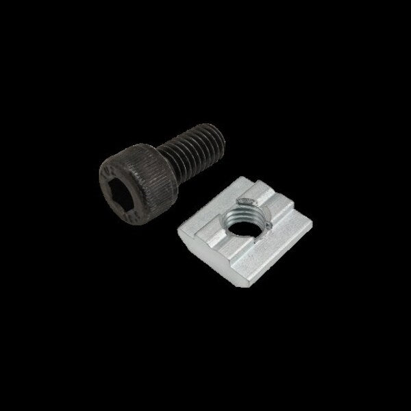 M8-1.25 Socket Head Cap Screw, Black Zinc Plated Steel, 16 mm Length