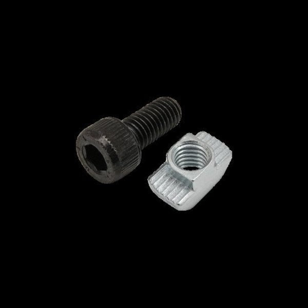 M8-1.25 Socket Head Cap Screw, Black Zinc Plated Steel, 18 mm Length