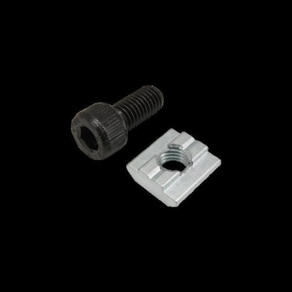 M8-1.25 Socket Head Cap Screw, Black Zinc Plated Steel, 18 mm Length