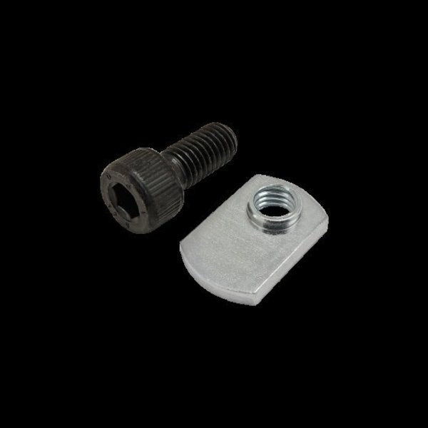 M8-1.25 Socket Head Cap Screw, Black Zinc Plated Steel, 18 mm Length