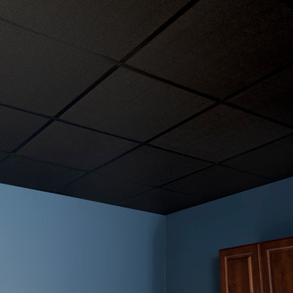 Stucco Pro Ceiling Tile, 24 in W x 24 in L, 12 PK