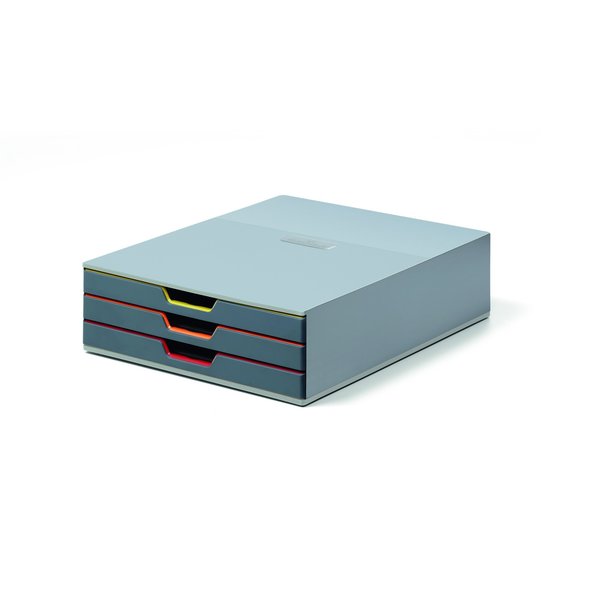 Desktop Drawer Organizer, 3 Colored Draw