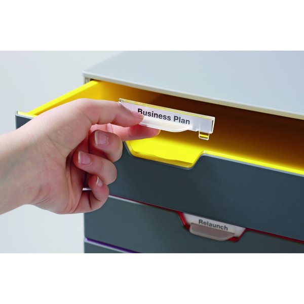 Desktop Storag, 4 Drawere Box, Gray/Multi