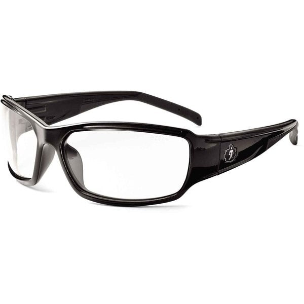 Safety Glasses, Traditional Clear PC Decenter Lens, Anti-Fog, Scratch-Resistant