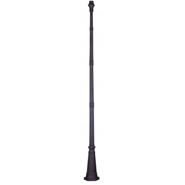Bronze Outdoor Cast Aluminum Fluted Post