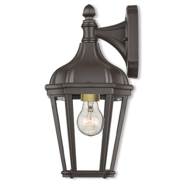 Morgan 1 Light Bronze Outdoor Wall Lantern