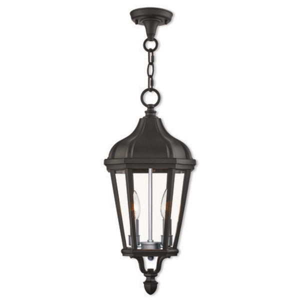 Morgan 2 Light Textured Black Outdoor Pe