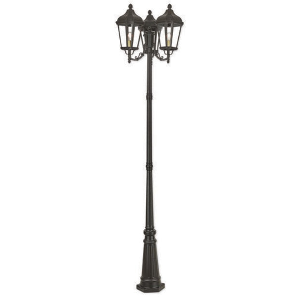 Morgan 3 Light Bronze Outdoor 3 Head Post