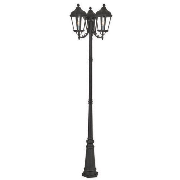 Morgan 3 Light Textured Black Outdoor 3