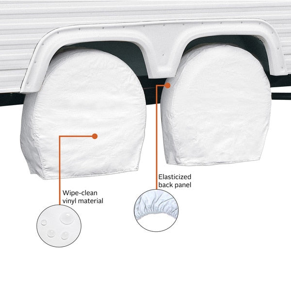 Wheel Cover, Snow White RV
